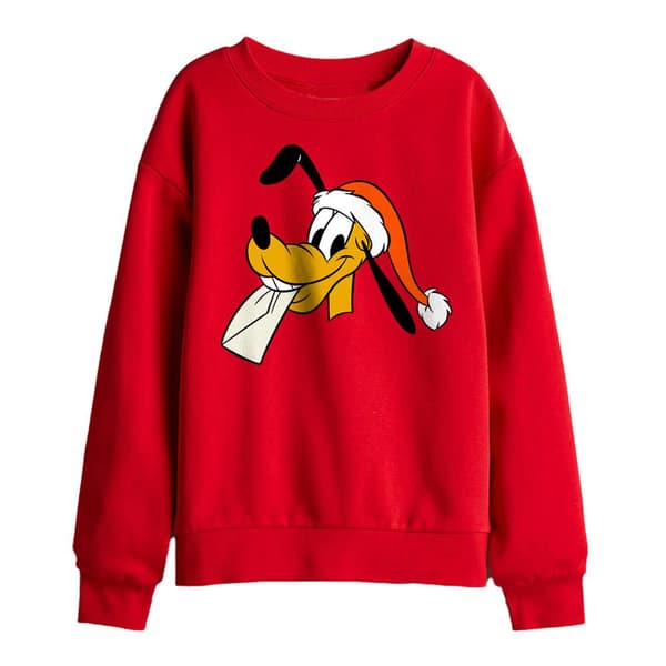 Disney Barn/Barn Pluto Tomteluva Jul Tröja 5-6 Red 5-6 Years