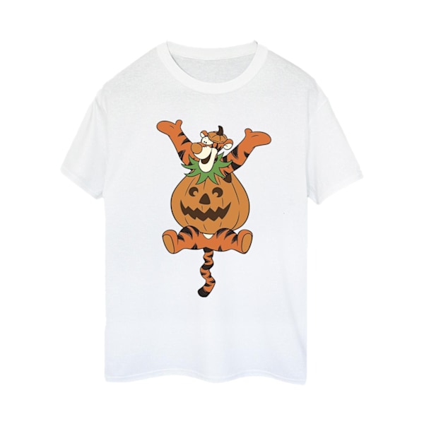 Nalle Puh Dam/Dam Tigger Pumpa Bomull Boyfriend T-shirt White 3XL