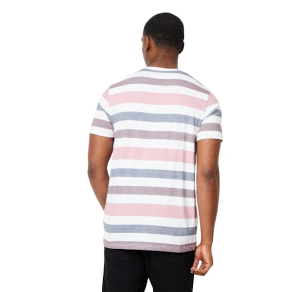 Maine Mens Feeder Block Stripe T-Shirt L Tomato Red Tomato Red L