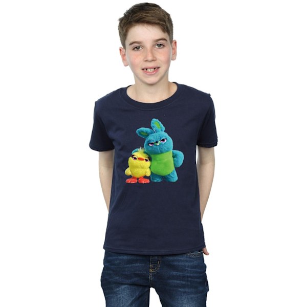 Disney Boys Toy Story 4 Ducky And Bunny T-Shirt 7-8 År Marinblå Navy Blue 7-8 Years