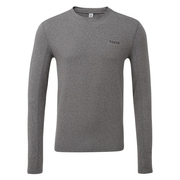 TOG24 Herr Snowdon Termisk Baslager med Rund Hals M Gråmelerad Grey Marl M