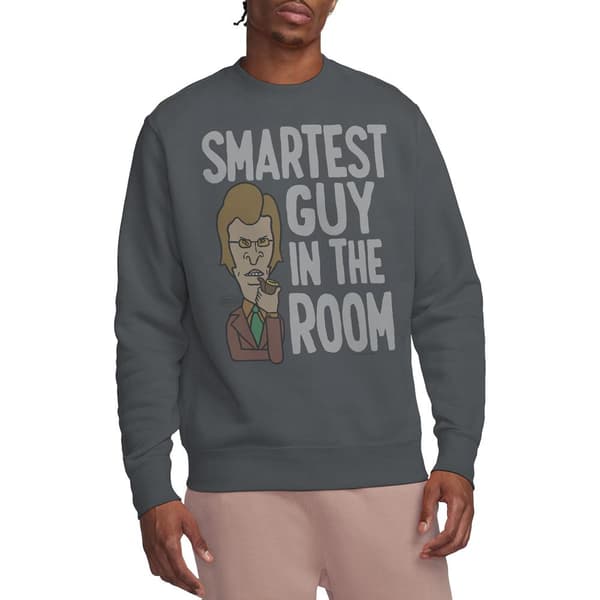 Beavis & Butthead Unisex Vuxen Smartaste Killen I Rummet Tröja Charcoal S