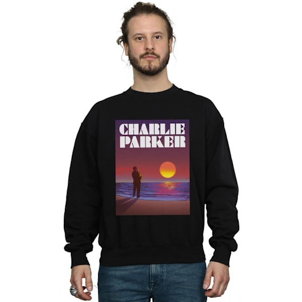 Charlie Parker Mens Into The Sunset Sweatshirt 4XL Svart Black 4XL