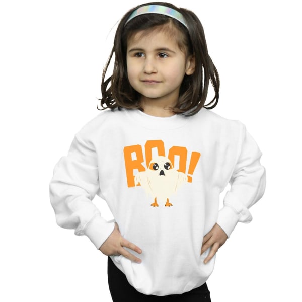 Star Wars Girls The Last Jedi Halloween Ghost Porg Sweatshirt 3 White 3-4 Years