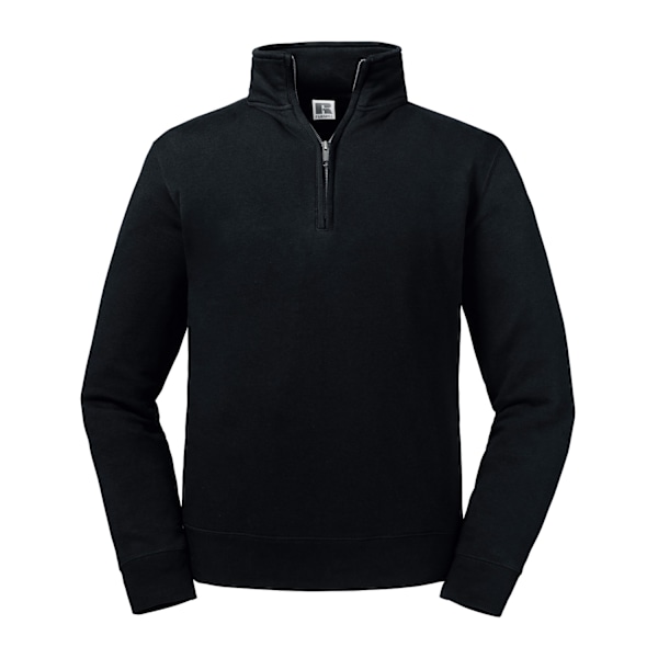 Russell Herr Authentic Quarter Zip Sweatshirt 3XL Svart Black 3XL