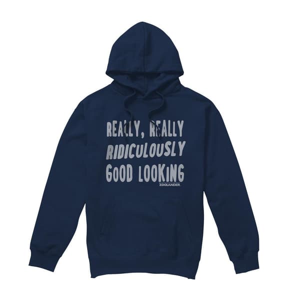 Zoolander Herr Derek Zoolander Hoodie S Marinblå Navy S