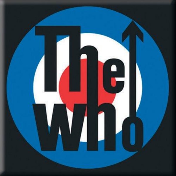 The Who Target Logo Kylskåpsmagnet En Storlek Svart/Blå/Vit Black/Blue/White One Size