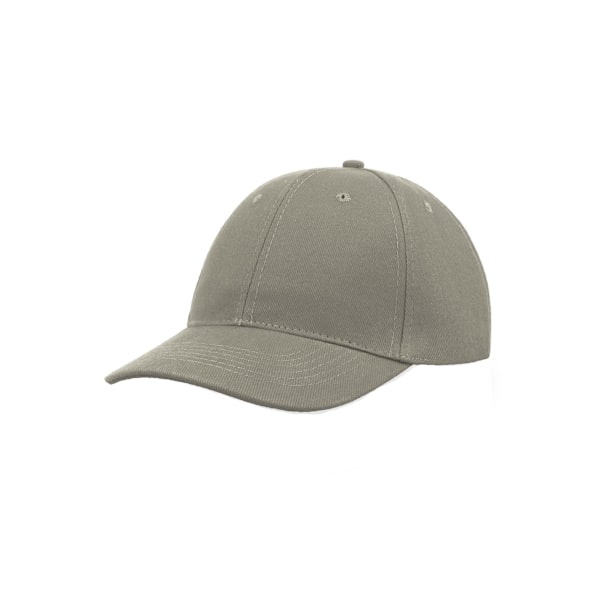 Atlantis Liberty Six borstad bomull 6 panel keps One Size Light Light Grey One Size