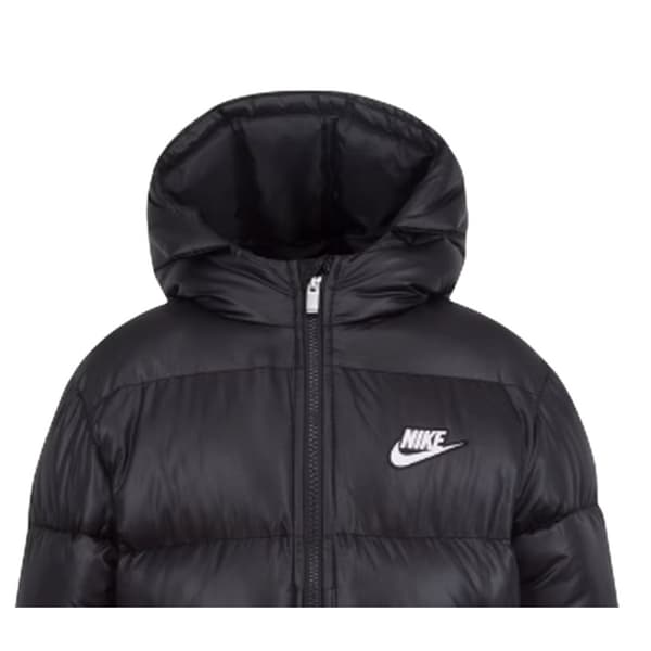 Nike Barn Logotyp Pufferjacka 5-6 År Svart Black 5-6 Years