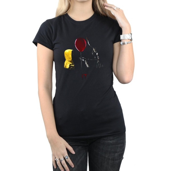It Dam/Ladies Georgie Balloon Cotton T-Shirt S Svart Black S