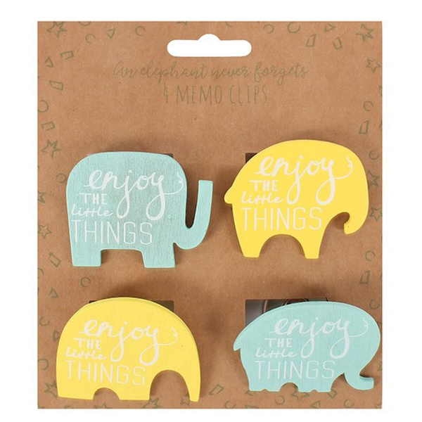 Something Different Pack med 4 magnetklämmor One Size Gul/Baby Yellow/Baby Blue One Size