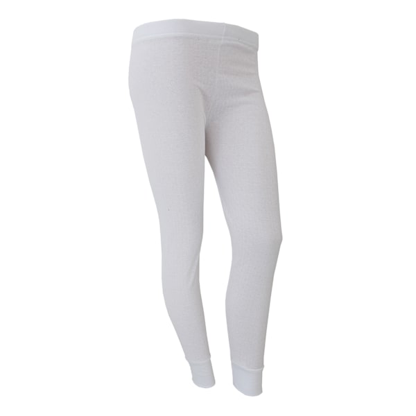 FLOSO Dam/Kvinnors Termisk Underkläder Lång Jane/Johns (Standard White Hip Fit: 38-40inch (14-16)