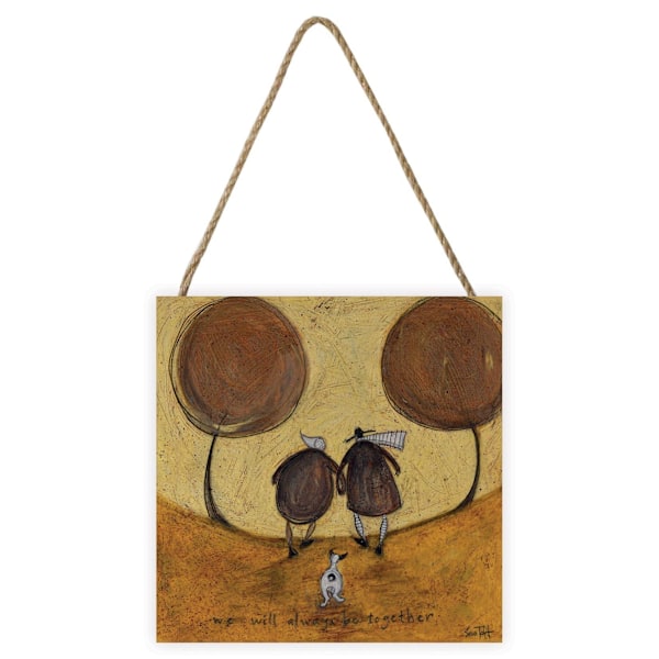 Sam Toft We Will Always Be Together Träskylt En Storlek Ljus Light Brown/Dark Brown One Size