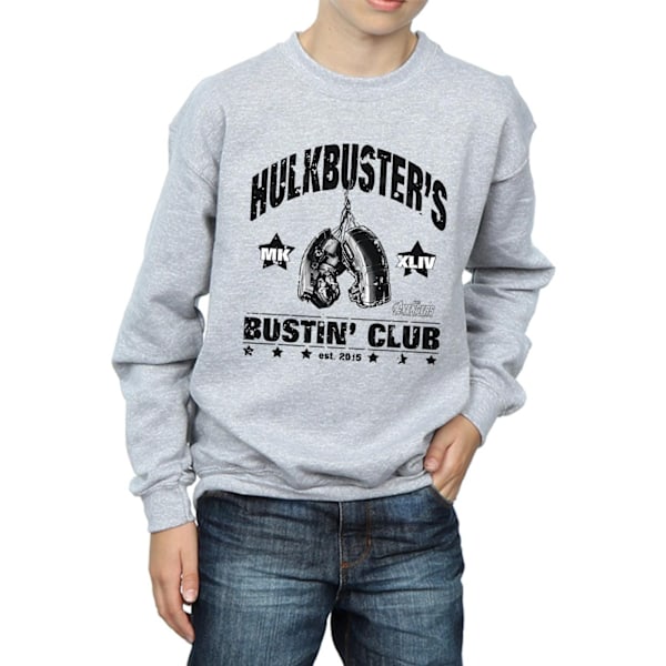 Marvel Boys Iron Man Hulkbuster's Bustin' Club Sweatshirt 5-6 år Sports Grey 5-6 Years