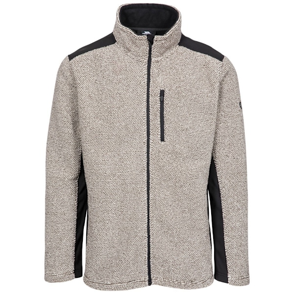 Trespass Farantino Fleecejacka XS Truffle Brown Stripe för män Truffle Brown Stripe XS