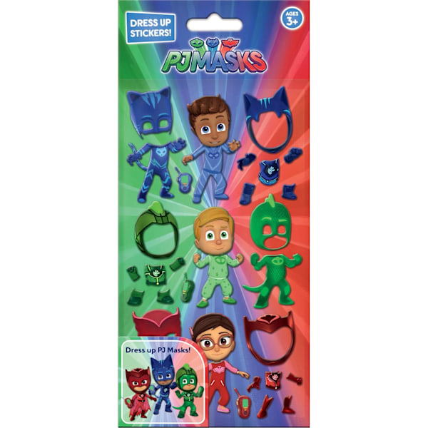 PJ Masks Utklädningsklistermärken One Size Flerfärgad Multicoloured One Size