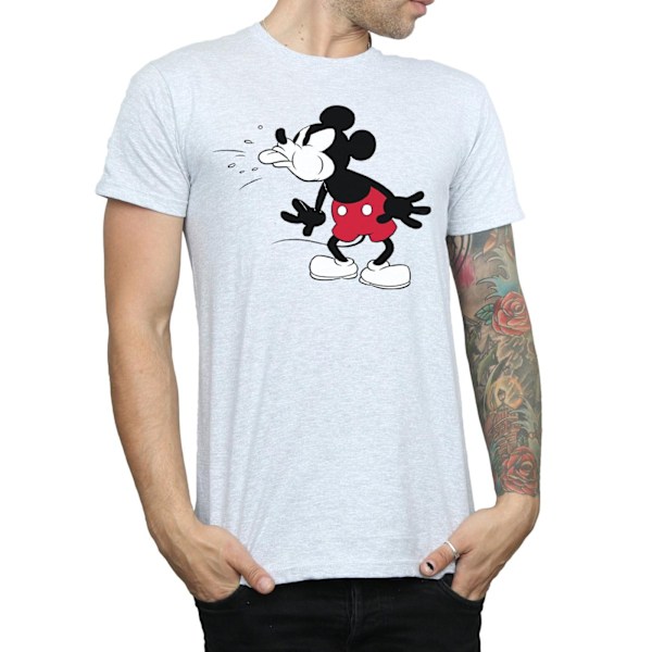 Disney herr Mickey Mouse t-shirt med tunga XL Sports Grey Sports Grey XL