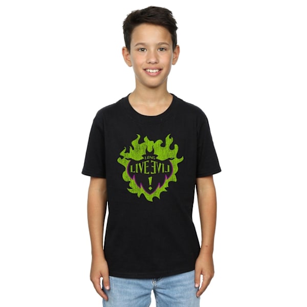 Disney Boys The Descendants Maleficent Long Live T-Shirt 7-8 år Black 7-8 Years