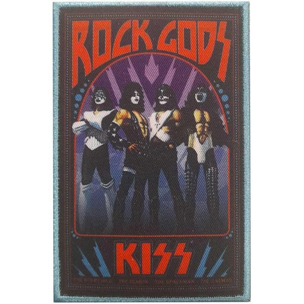 Kiss Rock Gods Patch One Size Black Black One Size