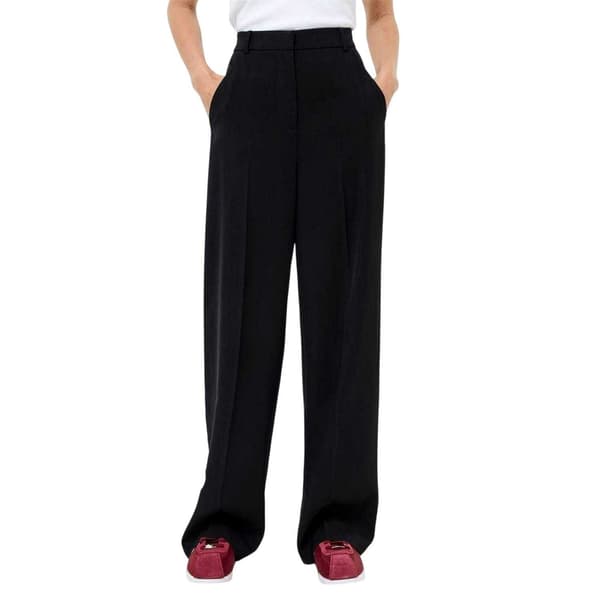 French Connection Dam Bella Sidrand Vida Ben Byxor Black/Cream 10 UK