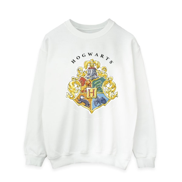 Harry Potter Herr Hogwarts Skola Emblem Sweatshirt XL Vit White XL