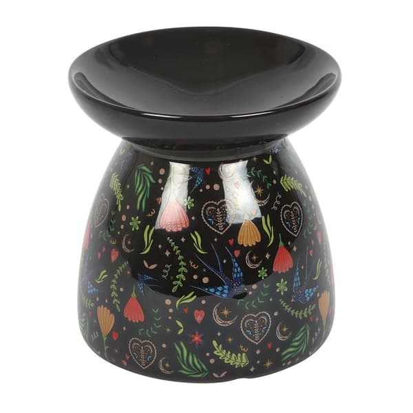 Something Different Midnight Bloom Print Oljebrännare One Size Bl Black One Size