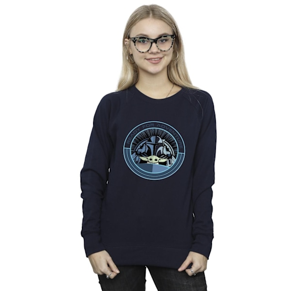Star Wars Dam/Damer The Mandalorian Grogu redo för äventyr Navy Blue M