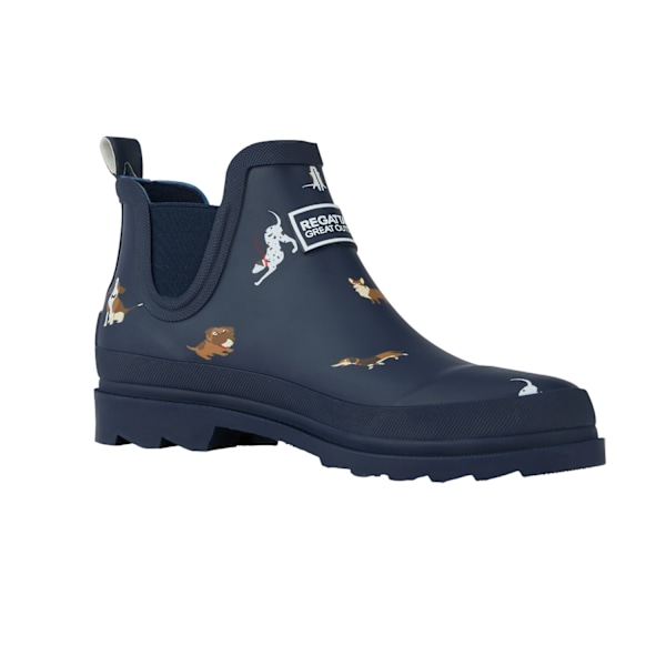 Regatta Dam/Dam Harper Låg Gummistövel med Hundtryck Storlek 6.5 Navy 6.5 UK