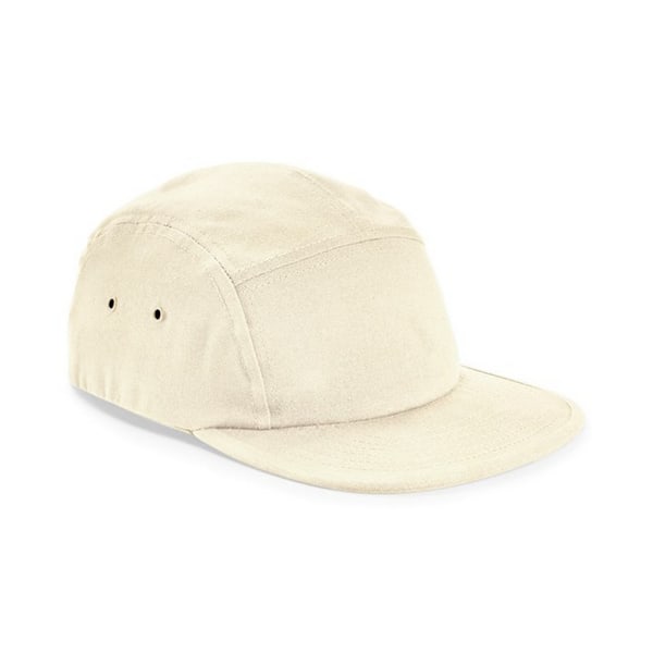 Beechfield 5 Panel Canvas Cap One Size Natural Natural One Size