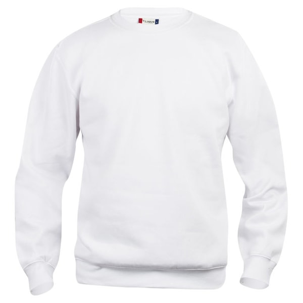 Clique Unisex Vuxen Basic Rund Hals Sweatshirt XL Vit White XL