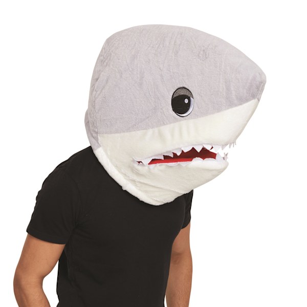 Bristol Novelty Unisex Vuxen Haj Maskot Mask One Size Grå Grey One Size