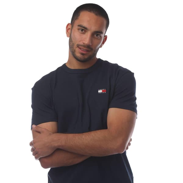 Tommy Jeans Herr Tonal Badge T-Shirt M Blå Blue M