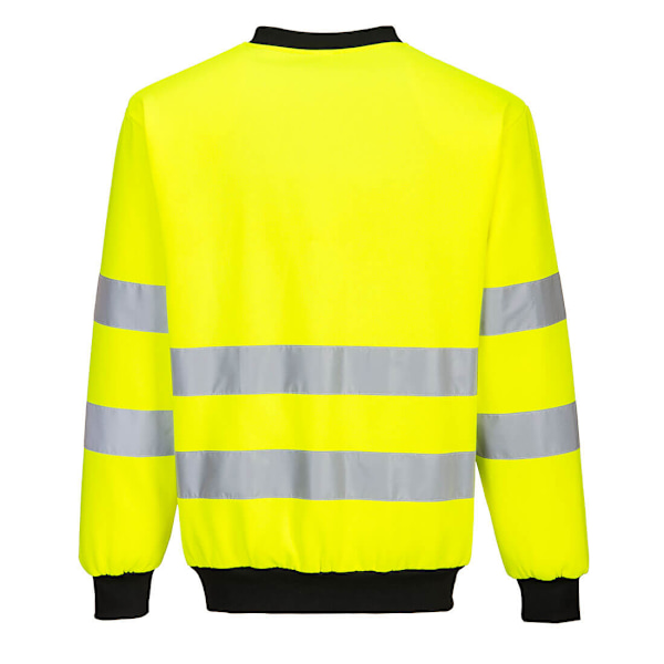 Portwest Herr PW2 High-Vis Sweatshirt 4XL Gul/Svart Yellow/Black 4XL