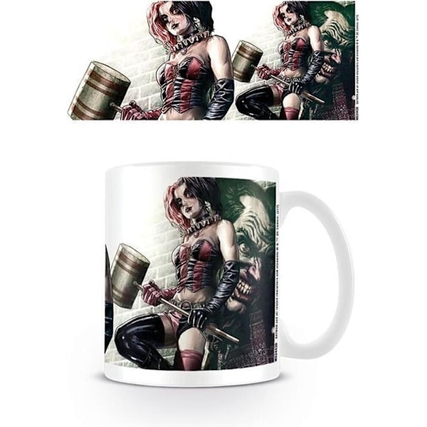 Batman Pose Harley Quinn Mugg En Storlek Flerfärgad Multicoloured One Size
