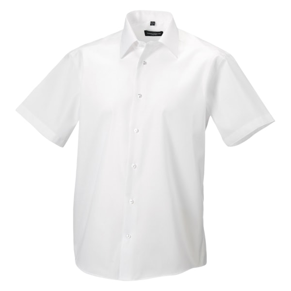 Russell Collection Herr Kortärmad Skräddarsydd Ultimate Non-Iron White 14.5inch