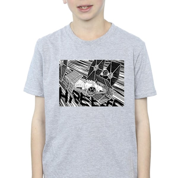 Star Wars Boys Anime Plane T-Shirt 3-4 år Sports Grey Sports Grey 3-4 Years