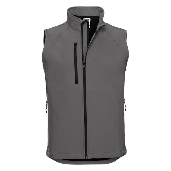 Russell Herr 3-lagers Soft Shell Gilet Jacka 2XL Titanium Titanium 2XL