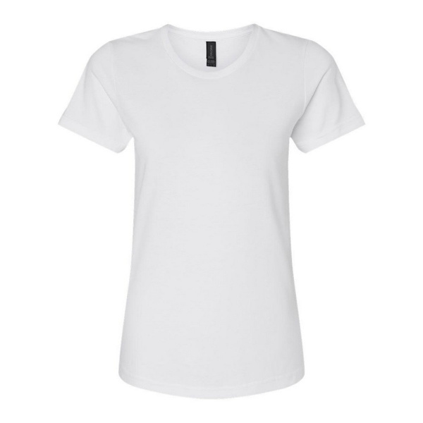 Gildan Softstyle T-shirt för damer, mellanvikt, storlek L, vit White L