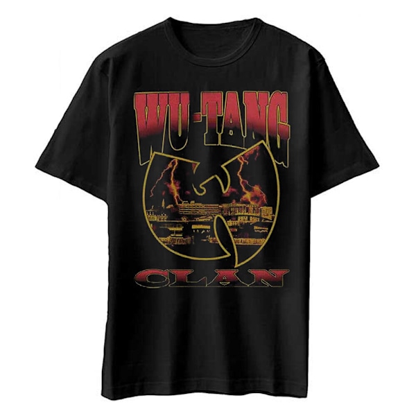 Wu-Tang Clan Unisex Vuxen Infill Bomull T-shirt XL Svart Black XL