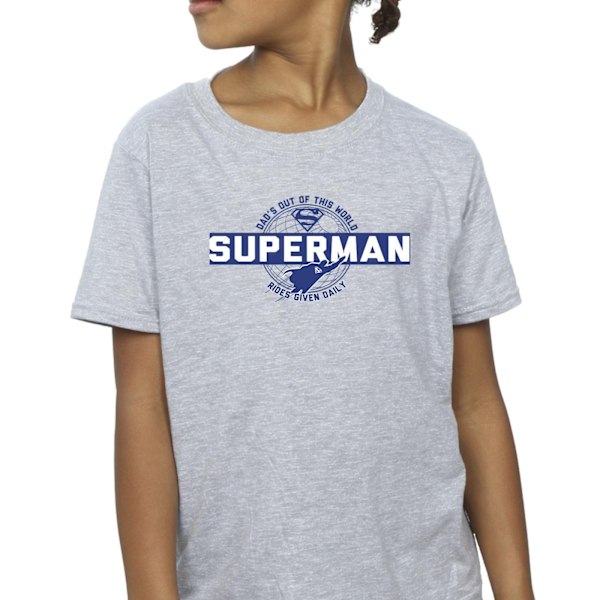 DC Comics Girls Superman Out Of This World Bomull T-shirt 12-13 Sports Grey 12-13 Years