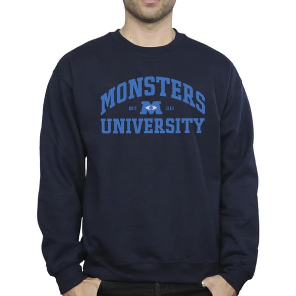 Disney Herr Monsters University Logotyp Sweatshirt M Marinblå Navy Blue M