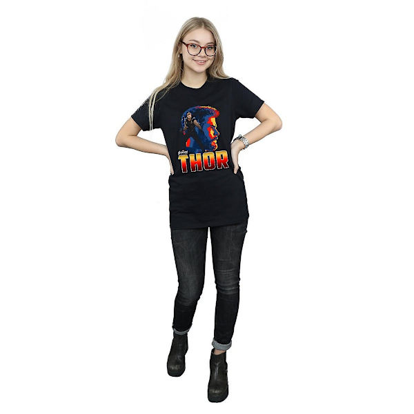 Avengers Infinity War Damt-shirt i bomull för kvinnor/damer Black 3XL
