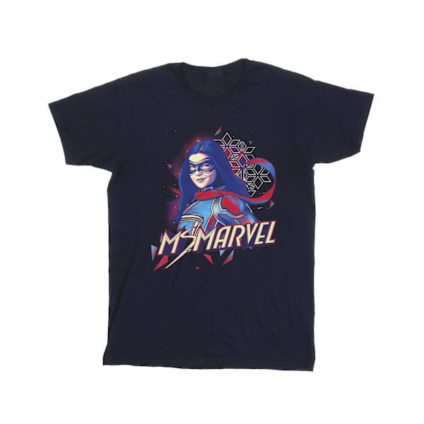 Marvel Ms Marvel Face Fade T-shirt 4XL Marinblå Navy Blue 4XL