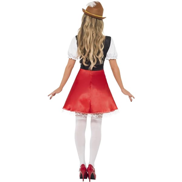 Smiffys Dam/Dam Bayersk Wench Plus Kostymset XL Vit/ White/Red XL