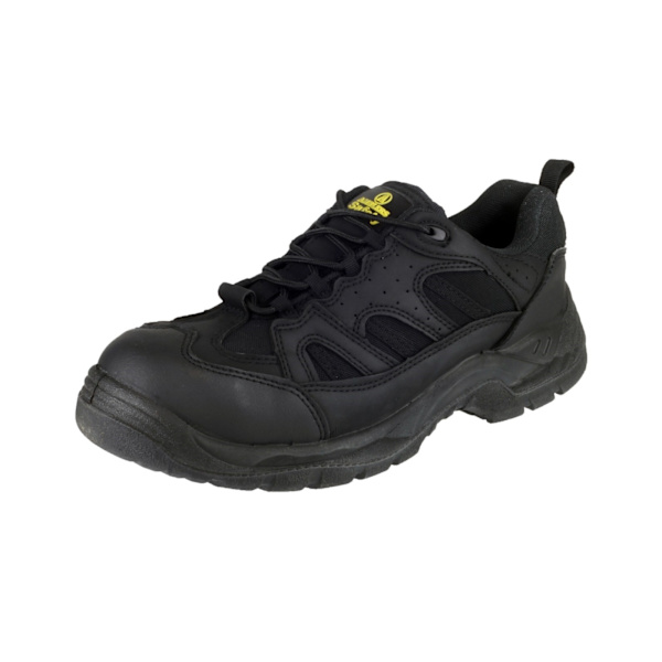 Amblers Steel Unisex FS214 Svart Säkerhetssko / Herr Dam S Black 4 UK