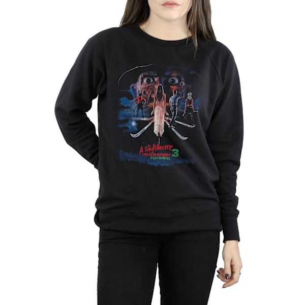 A Nightmare On Elm Street Dam/Kvinnors Dröm Krigare Sweatshirt Black L