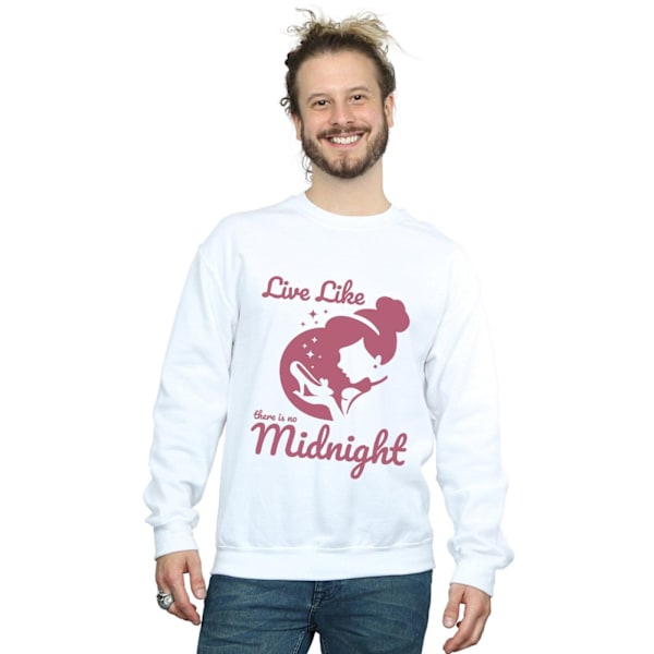 Disney Princess Mens Cinderella No Midnight Sweatshirt L Vit White L