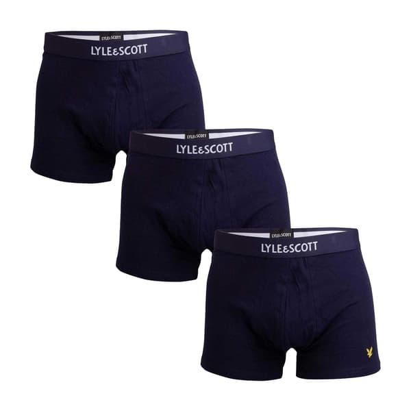 Lyle & Scott Boxershorts för män (3-pack) S Marinblå Navy S