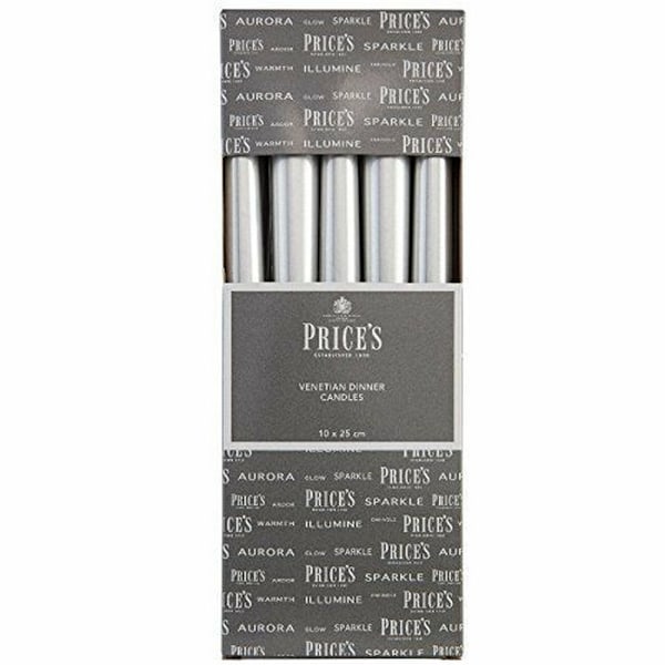 Prices Candles Venetian Candles (10-pack) One Size Silver Silver One Size