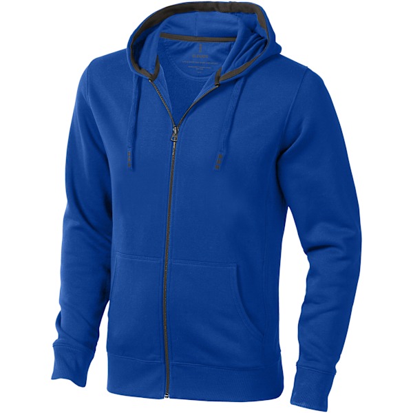 Elevate Mens Arora Hooded Full Zip Sweater L Blå Blue L